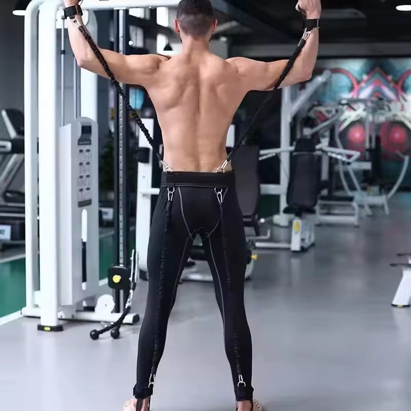 CHENGMO SPORTS Factory Direct Latex Speed and Agility Boxing Exercise Bands Fitness Resistance Band Sets Chest Guard