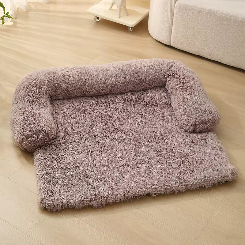 2025 Faux Fur Pet Blanket Multifunctional Sofa Cushion Mat Calming Furniture Protector Dog Bed