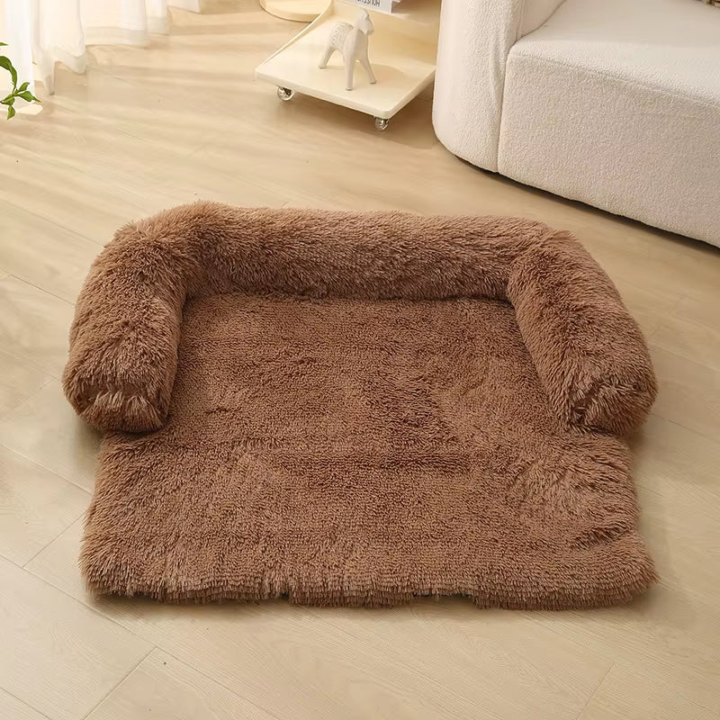 2025 Faux Fur Pet Blanket Multifunctional Sofa Cushion Mat Calming Furniture Protector Dog Bed