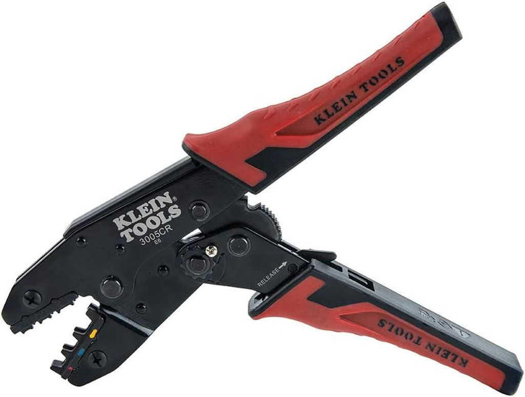 3005CR Wire Crimper Tool, Ratcheting Insulated Termil Crimper for 10 to 22 AWG Wire