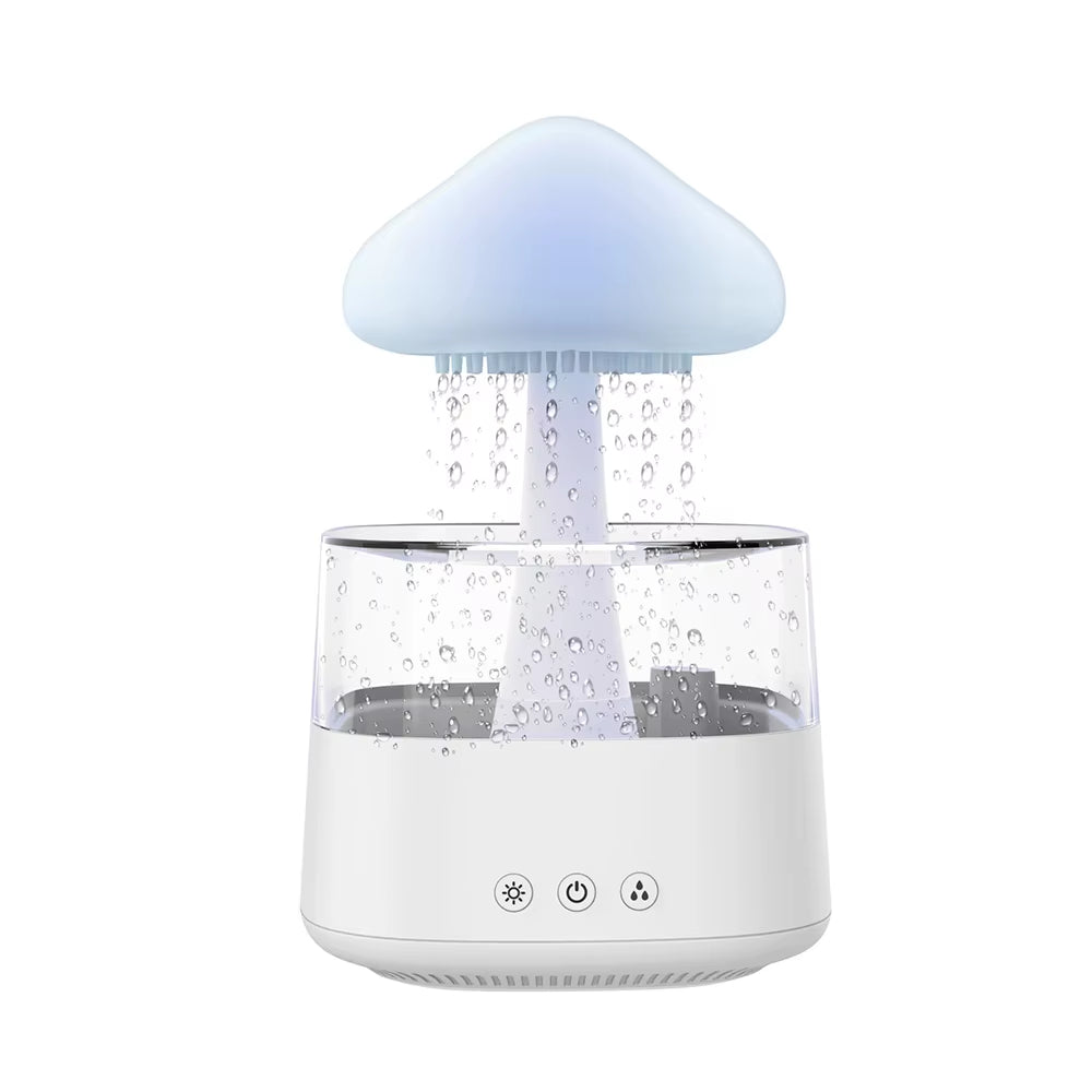 Drop Shipping 7 Color Atmosphere Lamp Essential Oil Humidifier Mushroom Rain Humidifier Mushroom Rain Humidifier