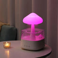 Drop Shipping 7 Color Atmosphere Lamp Essential Oil Humidifier Mushroom Rain Humidifier Mushroom Rain Humidifier
