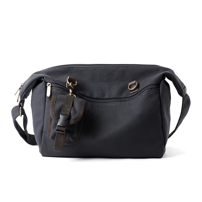 Eco-Friendly Canvas Crossbody Bags for Men Work Casual Messenger Bags