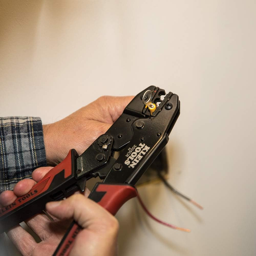 3005CR Wire Crimper Tool, Ratcheting Insulated Termil Crimper for 10 to 22 AWG Wire